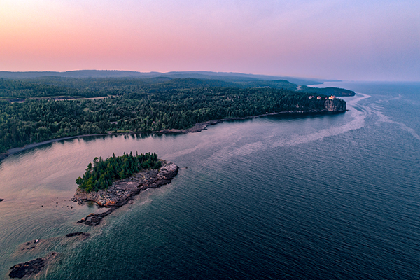 Ellingson Island & Split Rock Lighthouse at Sunset