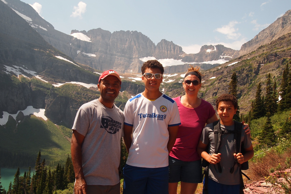 Serge and his family on vacation