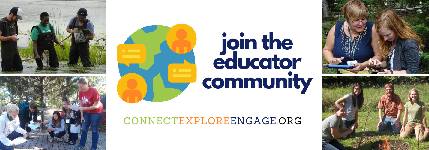 Join the educator community at ConnectExploreEngage.org